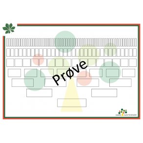 Anetavle i farver, 60 x 84 cm