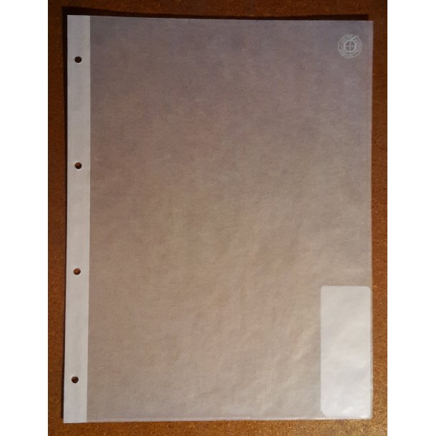 Syrefri A4-lommer t/ringbind, 1 lomme,10 stk.