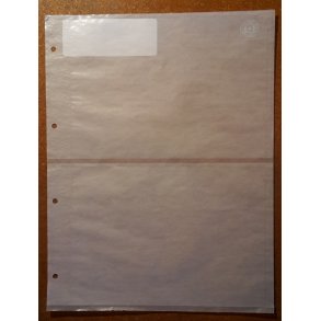 Syrefri A4-lommer t/ringbind, 2 lommer,10 stk.