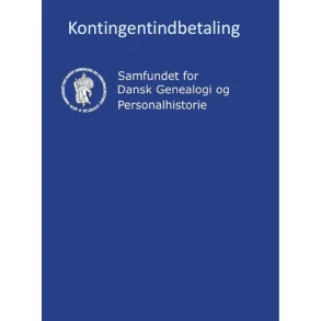 Fornyelse af medlemskab af Samfundet for Dansk Genealogi og Personalhistorie