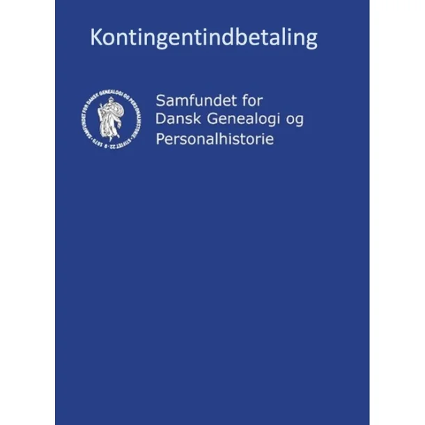 Fornyelse af medlemskab af Samfundet for Dansk Genealogi og Personalhistorie