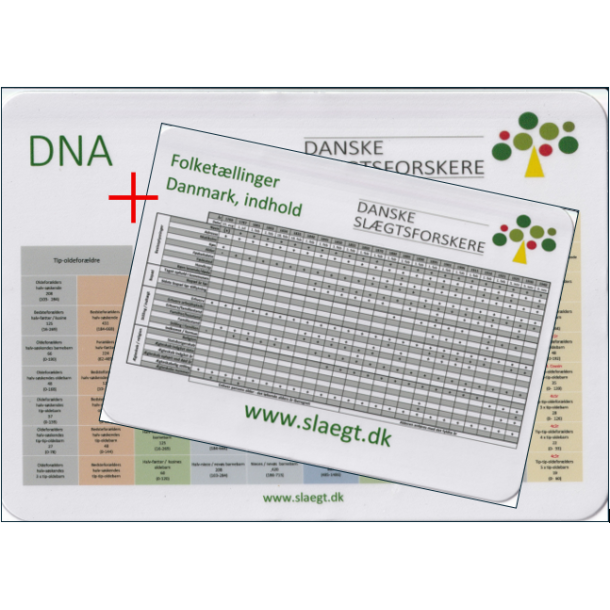 2 stk. Musemtter - DNA + Folketllinger