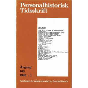 Personalhistorik Tidsskrift 1986:1